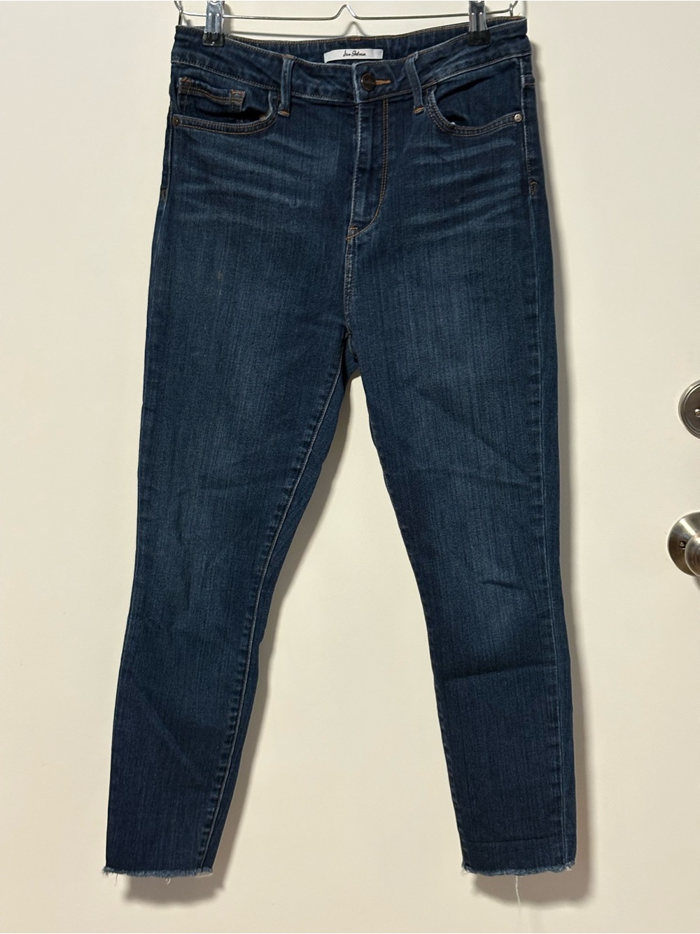 Sam Edelman “The Stiletto” Dark Blue Cropped High-Rise Skinny Jeans